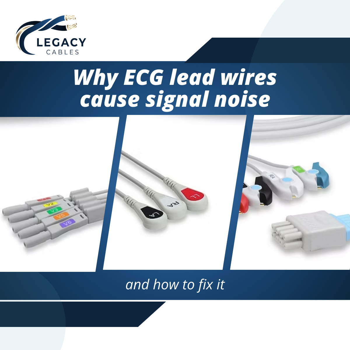Why ECG lead wires cause signal noise and how to fix it