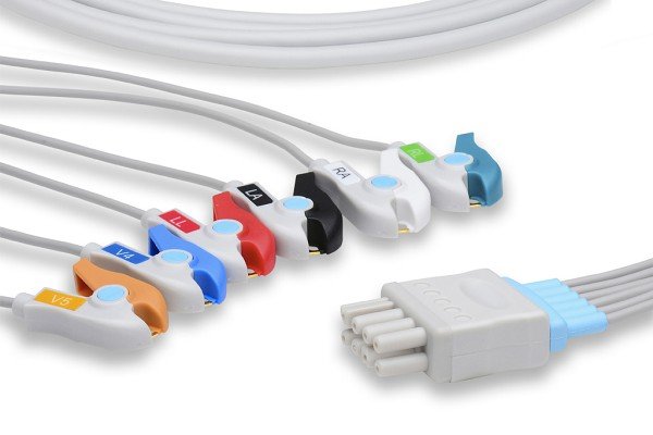 ECG Leadset, OEM Original BR-906PA Leadwire by Nihon Kohden